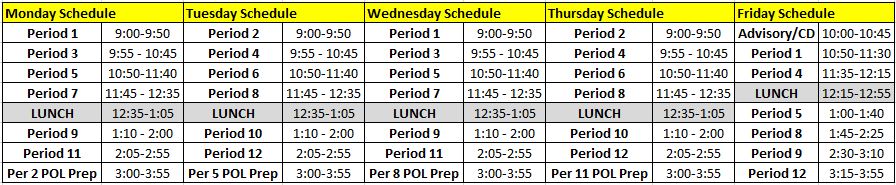 pol-prep-week-fall-2016-bell-schedules