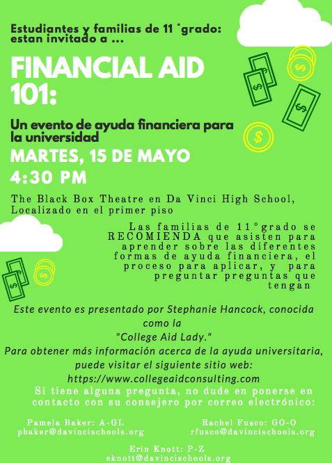 Financial Aid 101 (Spanish)