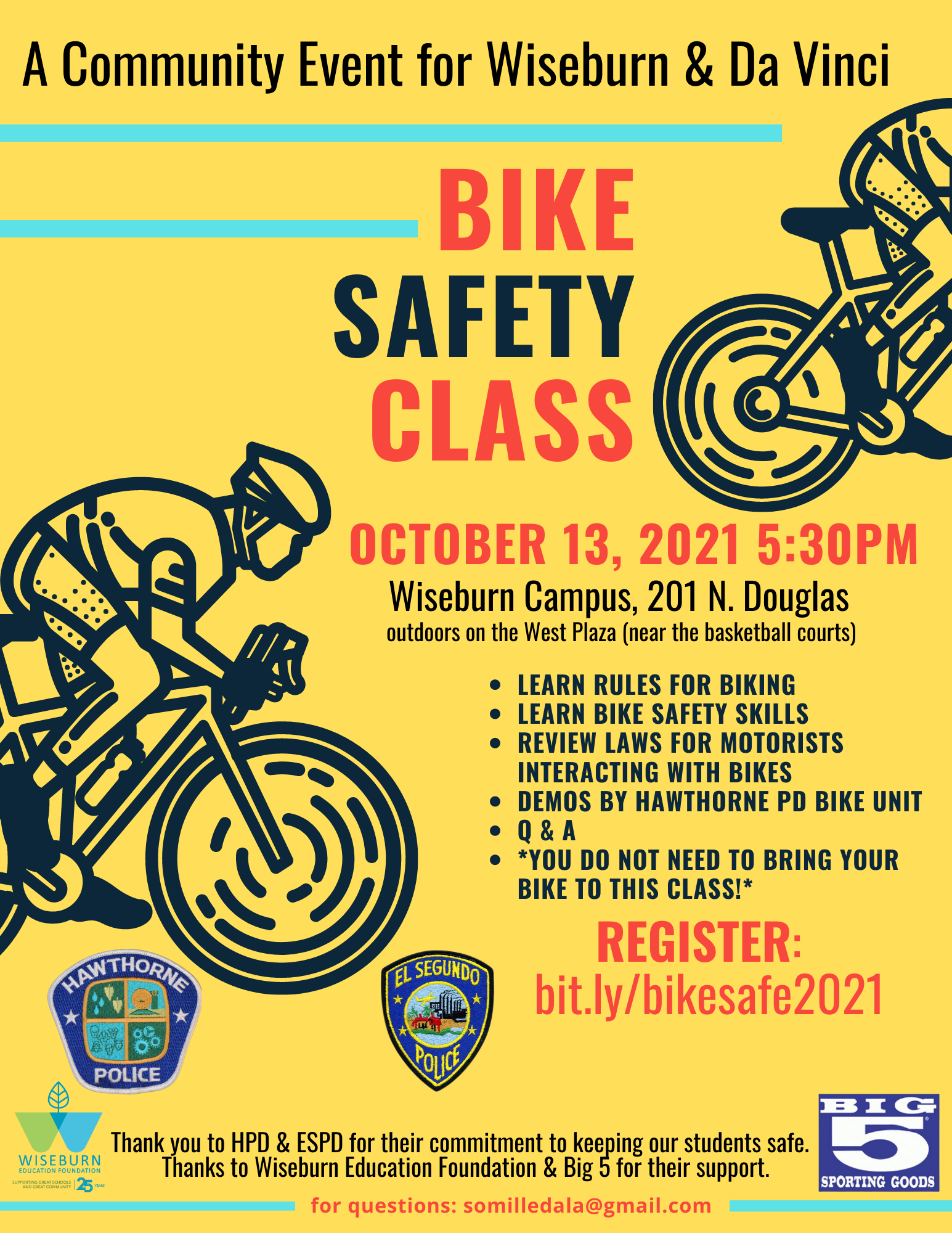 bike safety flyer